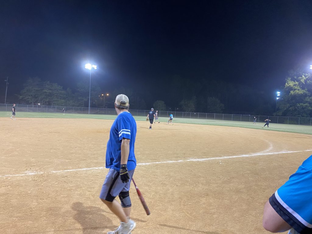 Brendon looks on as a play unfolds